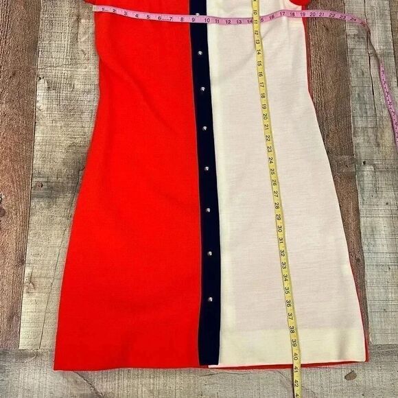 Vintage Mod R&K Knits Colorblock Dress - Picture 8 of 9